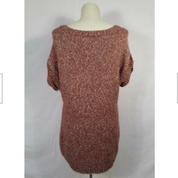 Maurices Red Marled Scoop Neck Hi Lo Sweater XL - Picture 4 of 5